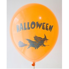  Orange Halloween Printed Balloons
